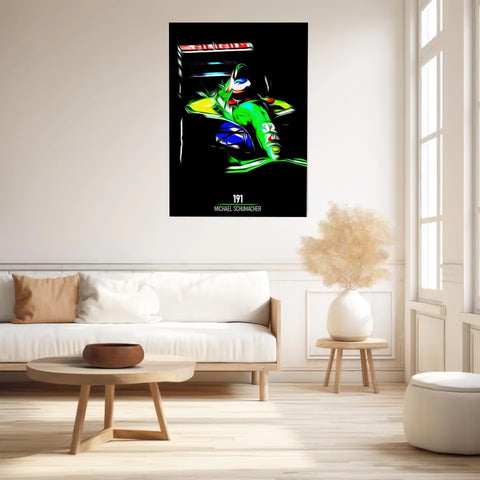 Affiche ou Tableau Jordan 191 Michael Schumacher Formule 1