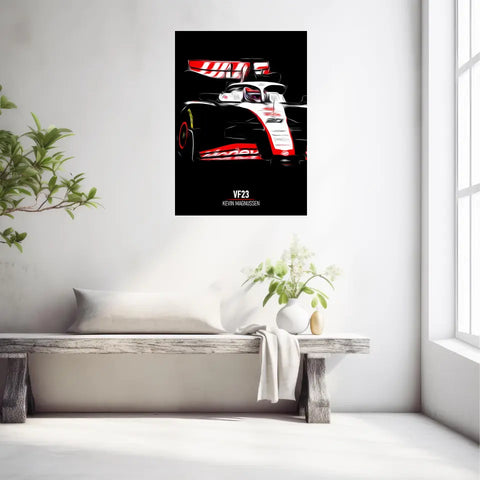Affiche ou Tableau Haas VF23 Kevin Magnussen Formule 1
