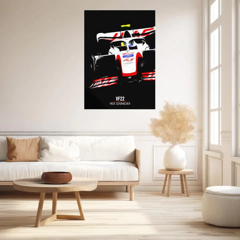 Affiche ou Tableau Haas VF22 Mick Schumacher Formule 1