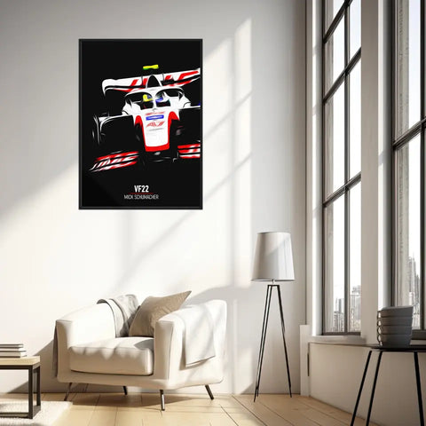 Affiche ou Tableau Haas VF22 Mick Schumacher Formule 1