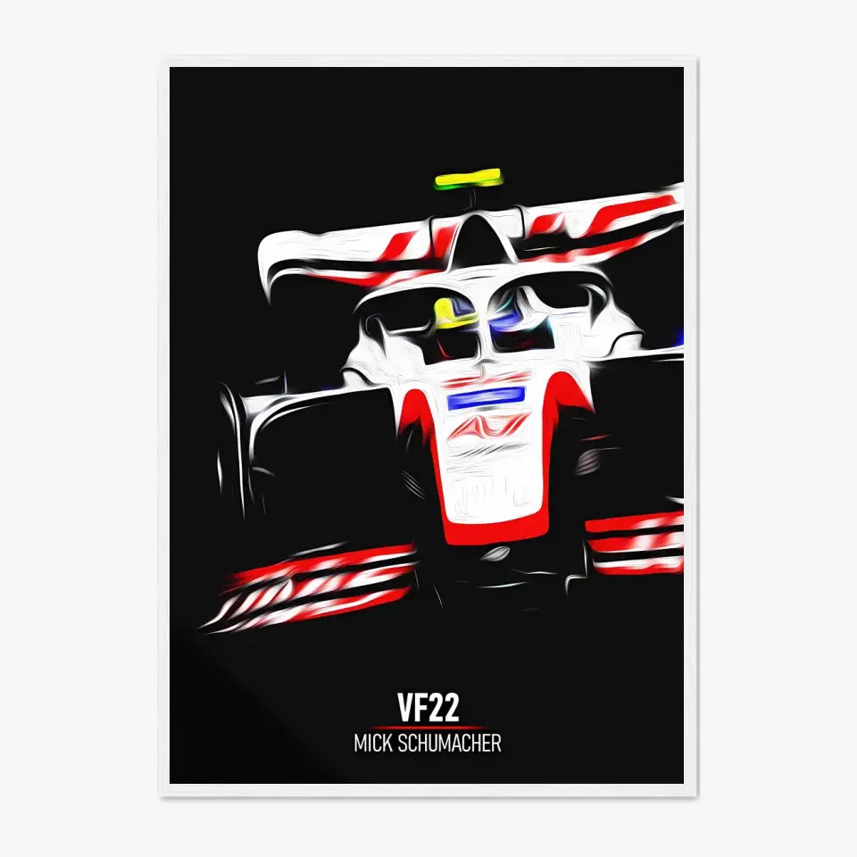 Affiche ou Tableau Haas VF22 Mick Schumacher Formule 1