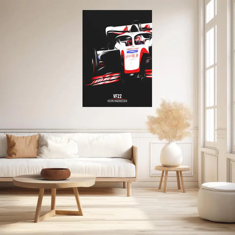 Affiche ou Tableau Haas VF22 Kevin Magnussen Formule 1