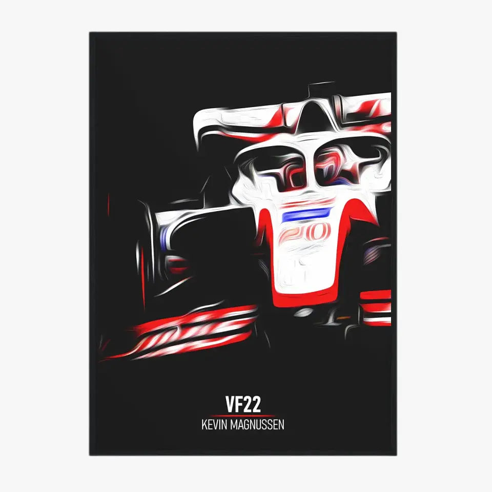 Affiche ou Tableau Haas VF22 Kevin Magnussen Formule 1