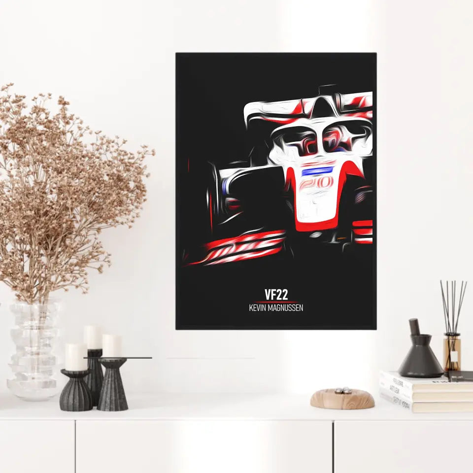 Affiche ou Tableau Haas VF22 Kevin Magnussen Formule 1