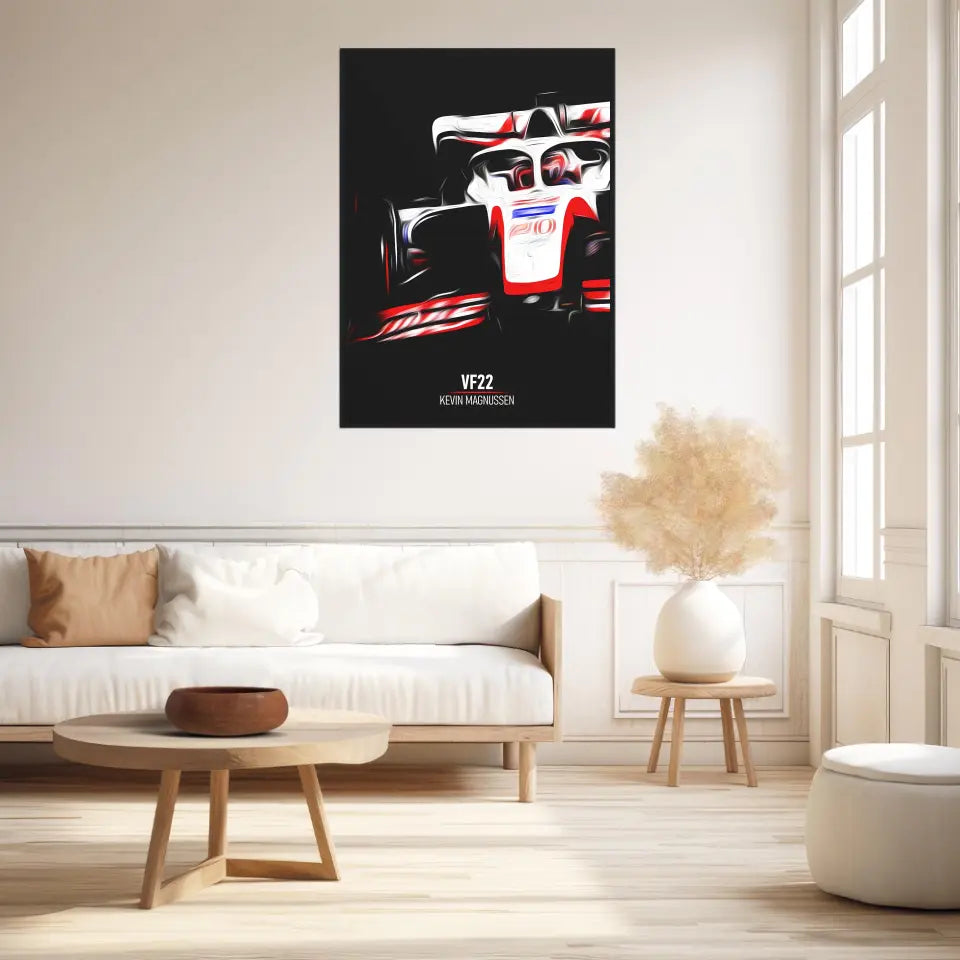 Affiche ou Tableau Haas VF22 Kevin Magnussen Formule 1