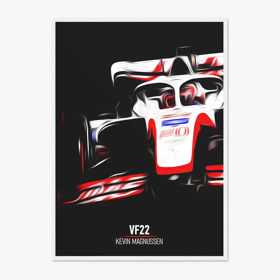 Affiche ou Tableau Haas VF22 Kevin Magnussen Formule 1