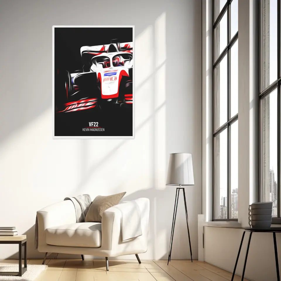 Affiche ou Tableau Haas VF22 Kevin Magnussen Formule 1