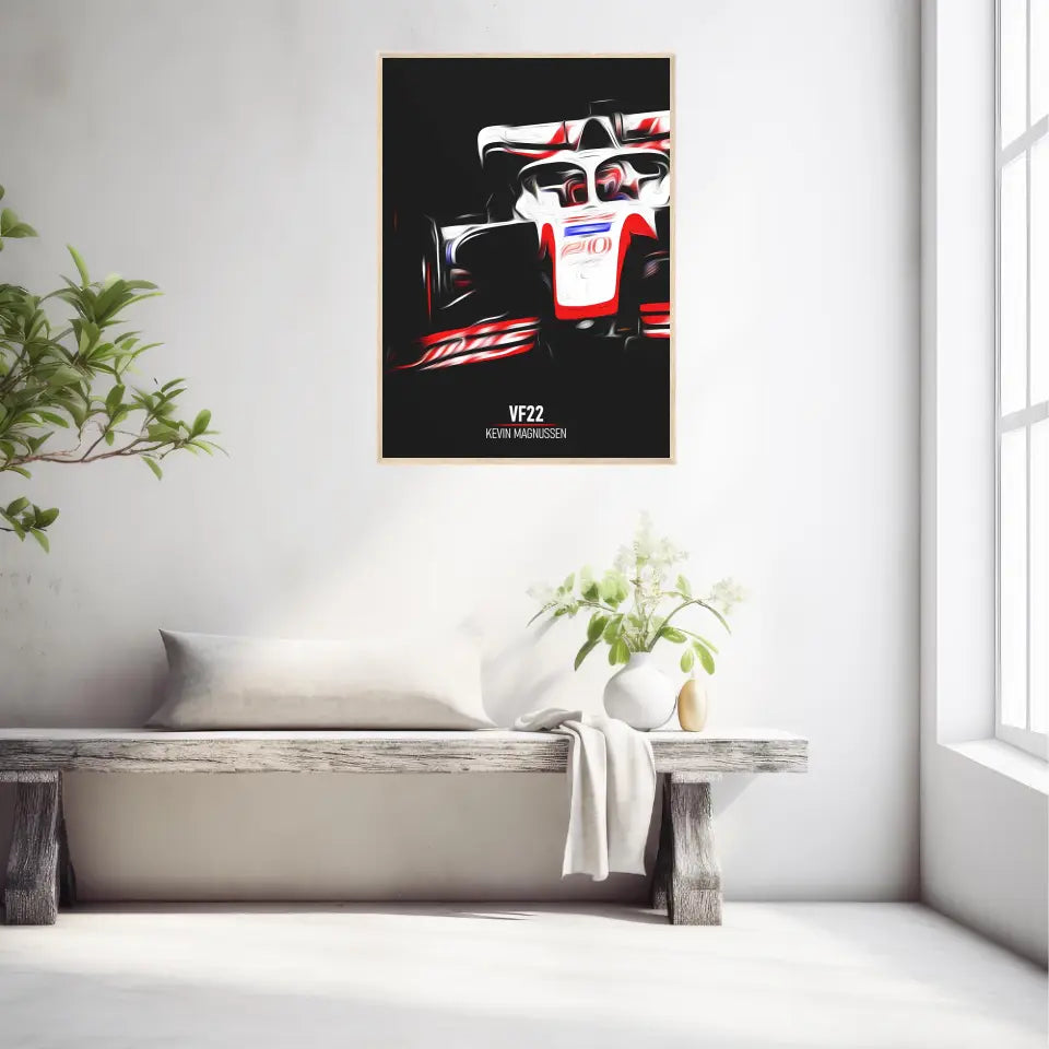 Affiche ou Tableau Haas VF22 Kevin Magnussen Formule 1