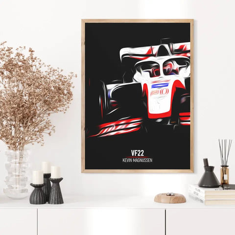 Affiche ou Tableau Haas VF22 Kevin Magnussen Formule 1