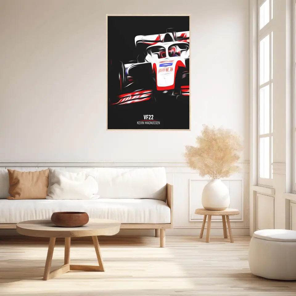 Affiche ou Tableau Haas VF22 Kevin Magnussen Formule 1