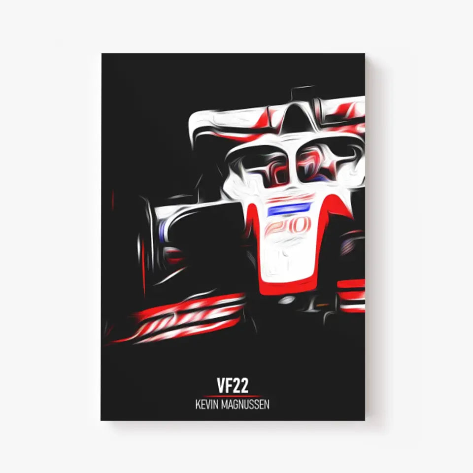 Affiche ou Tableau Haas VF22 Kevin Magnussen Formule 1