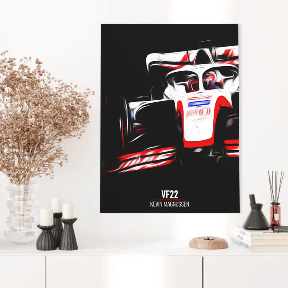 Affiche ou Tableau Haas VF22 Kevin Magnussen Formule 1