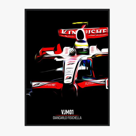 Affiche ou Tableau Force India VJM01 Giancarlo Fisichella Formule 1