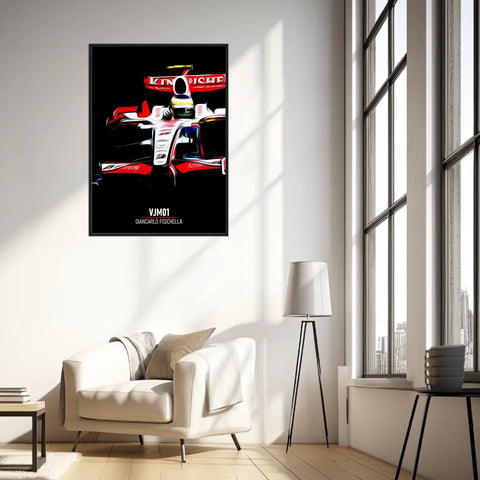 Affiche ou Tableau Force India VJM01 Giancarlo Fisichella Formule 1