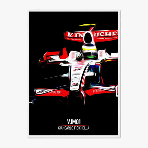 Affiche ou Tableau Force India VJM01 Giancarlo Fisichella Formule 1