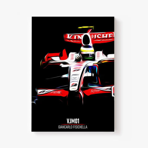 Affiche ou Tableau Force India VJM01 Giancarlo Fisichella Formule 1