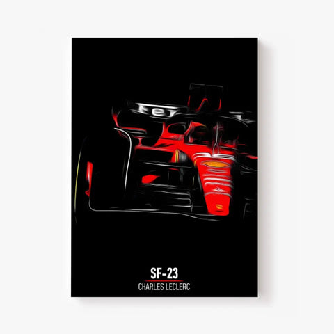 Affiche ou Tableau Ferrari SF-23 Charles Leclerc Formule 1 Face