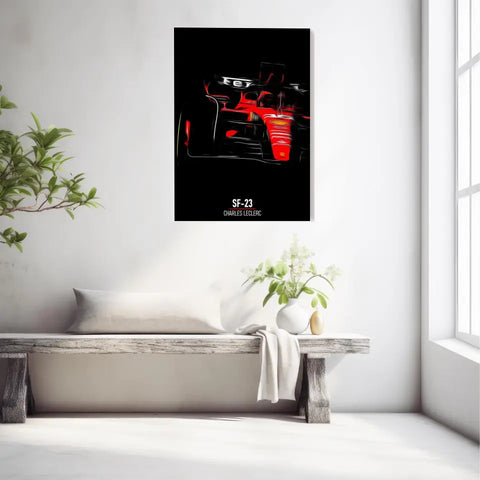 Affiche ou Tableau Ferrari SF-23 Charles Leclerc Formule 1 Face