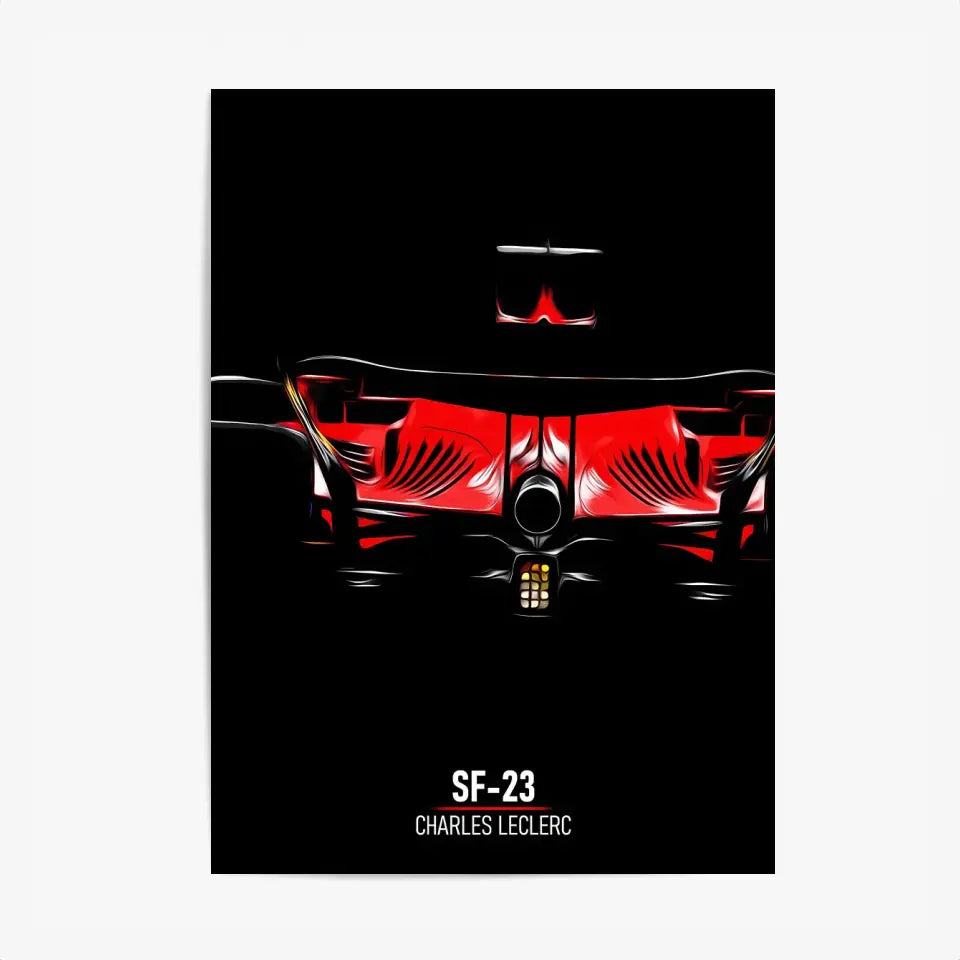 Affiche ou Tableau Ferrari SF-23 Charles Leclerc Formule 1