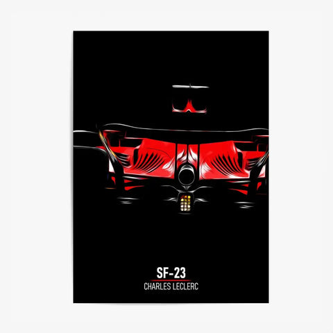 Affiche ou Tableau Ferrari SF-23 Charles Leclerc Formule 1