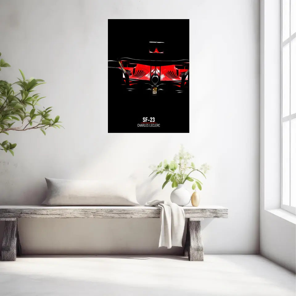 Affiche ou Tableau Ferrari SF-23 Charles Leclerc Formule 1