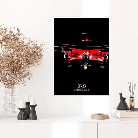 Affiche ou Tableau Ferrari SF-23 Charles Leclerc Formule 1