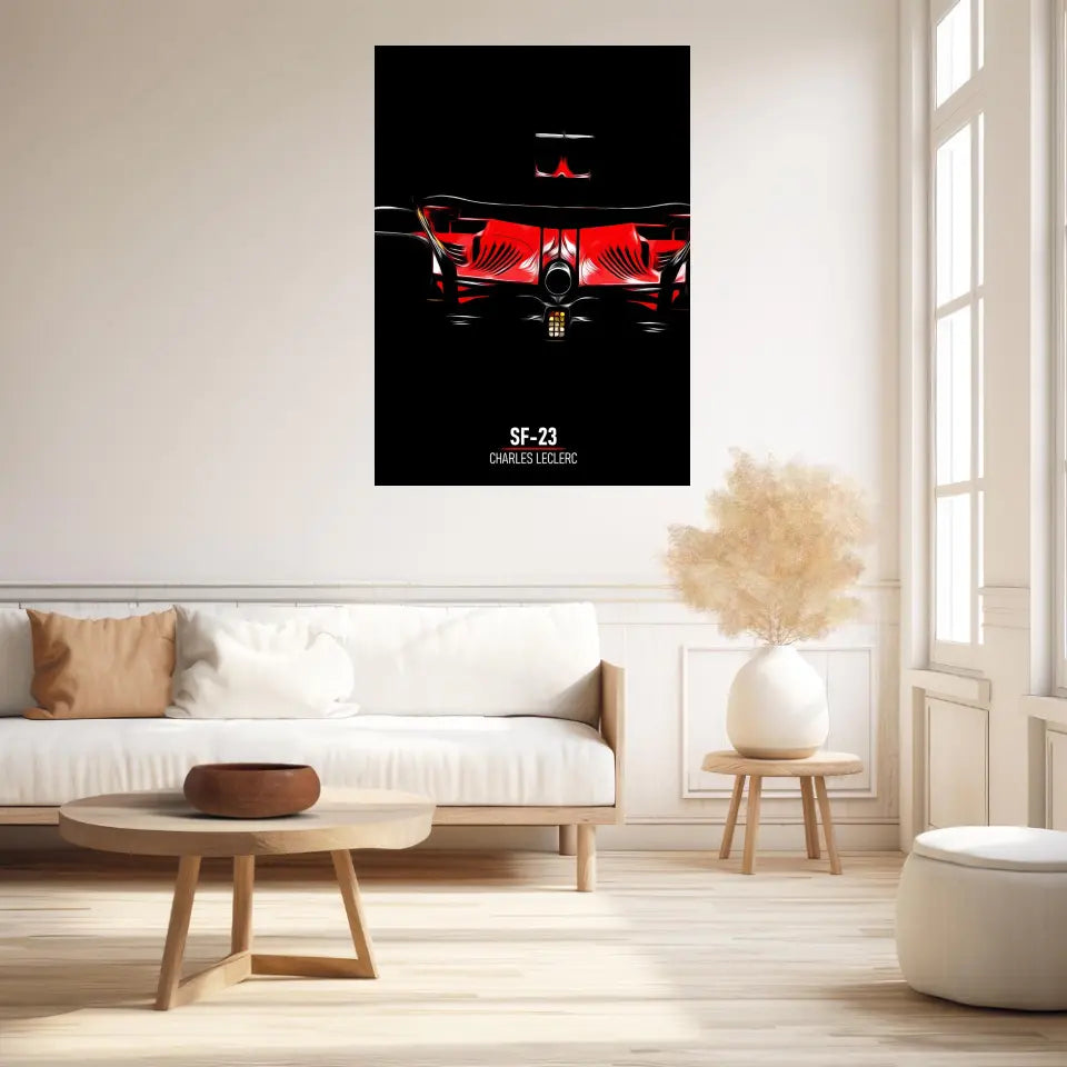 Affiche ou Tableau Ferrari SF-23 Charles Leclerc Formule 1
