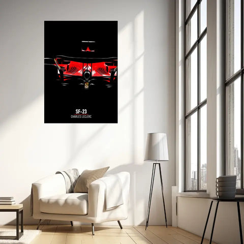 Affiche ou Tableau Ferrari SF-23 Charles Leclerc Formule 1