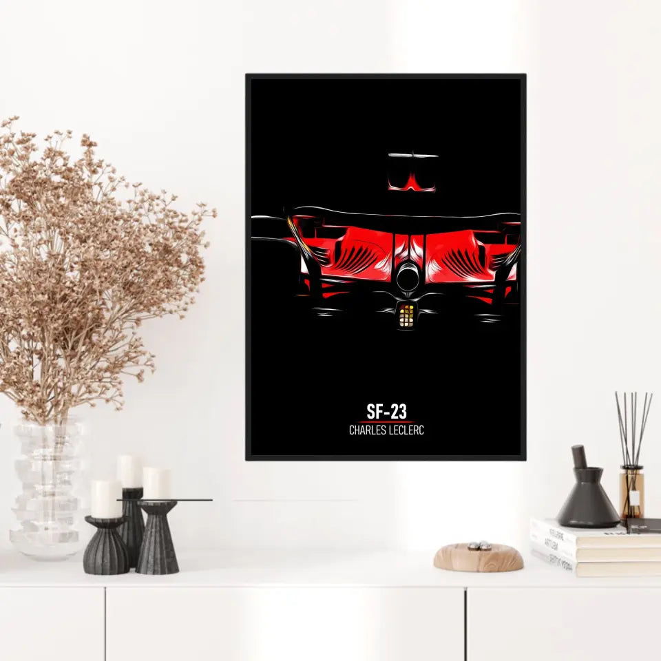 Affiche ou Tableau Ferrari SF-23 Charles Leclerc Formule 1