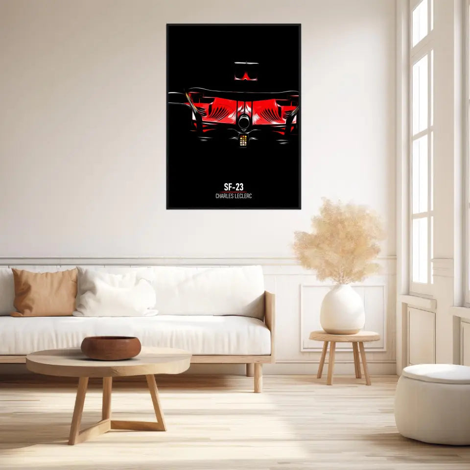 Affiche ou Tableau Ferrari SF-23 Charles Leclerc Formule 1