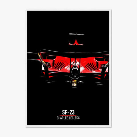 Affiche ou Tableau Ferrari SF-23 Charles Leclerc Formule 1