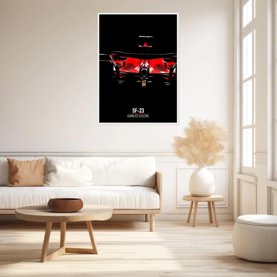 Affiche ou Tableau Ferrari SF-23 Charles Leclerc Formule 1