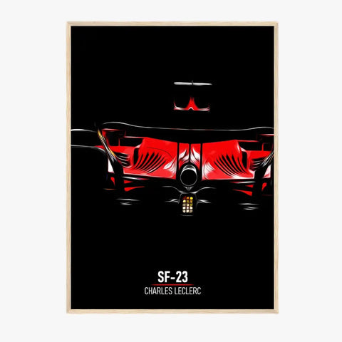 Affiche ou Tableau Ferrari SF-23 Charles Leclerc Formule 1