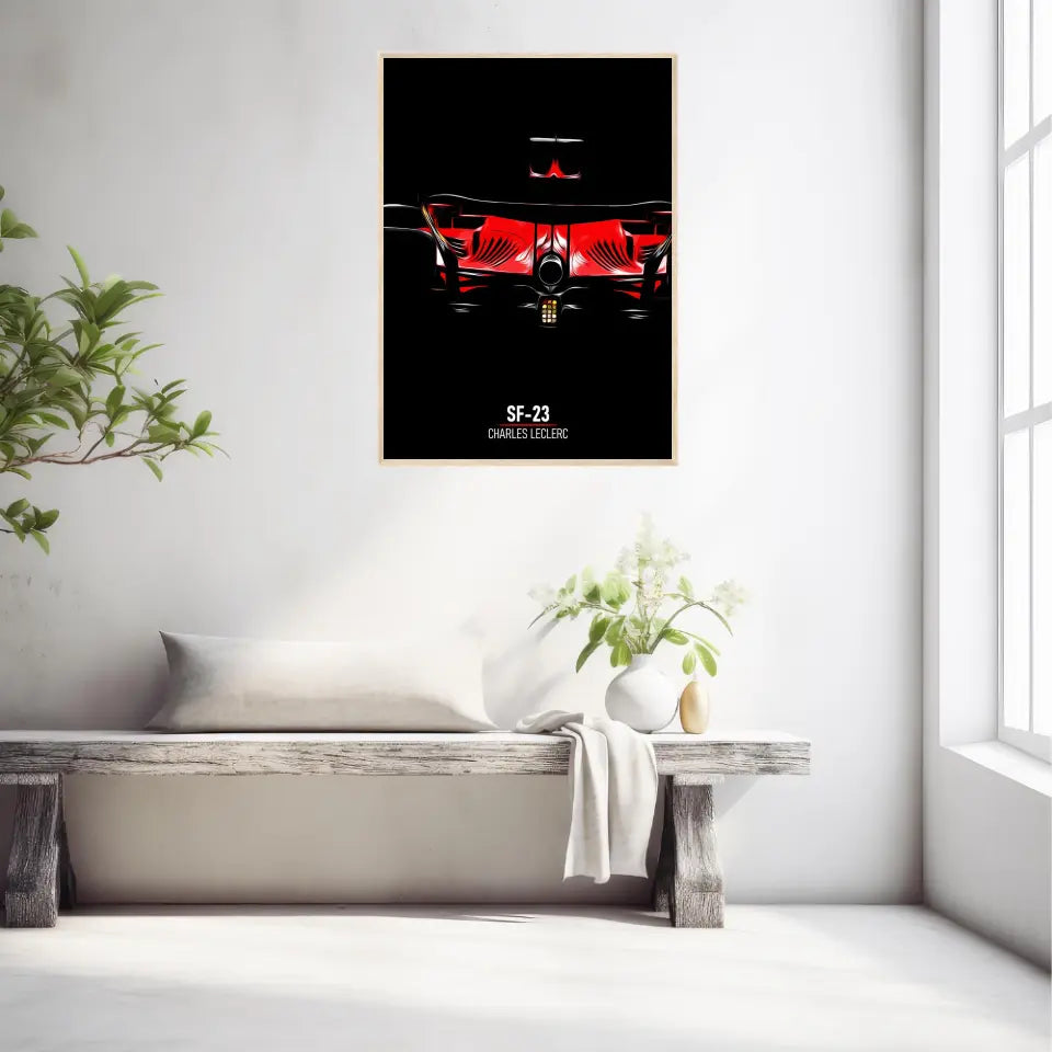Affiche ou Tableau Ferrari SF-23 Charles Leclerc Formule 1