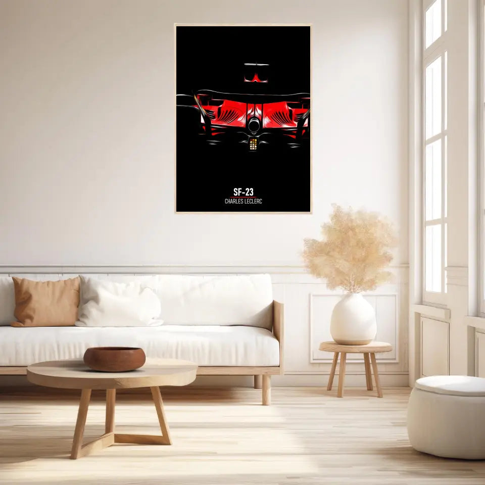 Affiche ou Tableau Ferrari SF-23 Charles Leclerc Formule 1