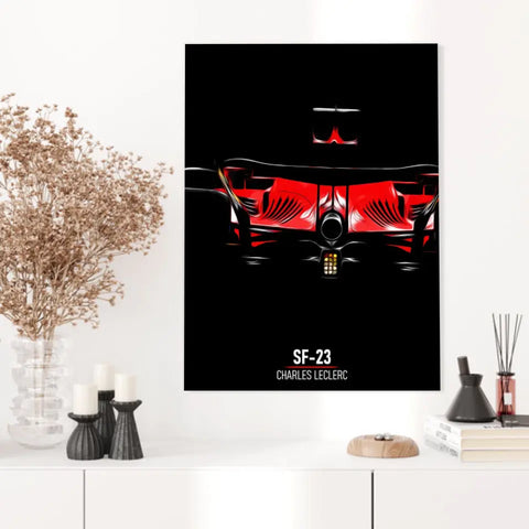 Affiche ou Tableau Ferrari SF-23 Charles Leclerc Formule 1