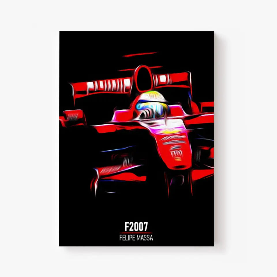 Affiche ou Tableau Ferrari F2007 Felipe Massa Formule 1