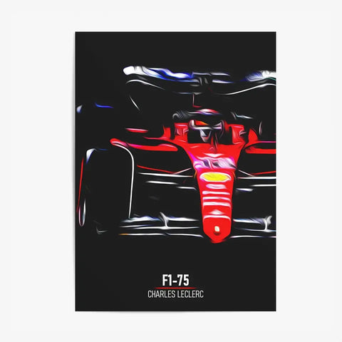 Affiche ou Tableau Ferrari F1-75 Charles Leclerc 2022 Formule 1