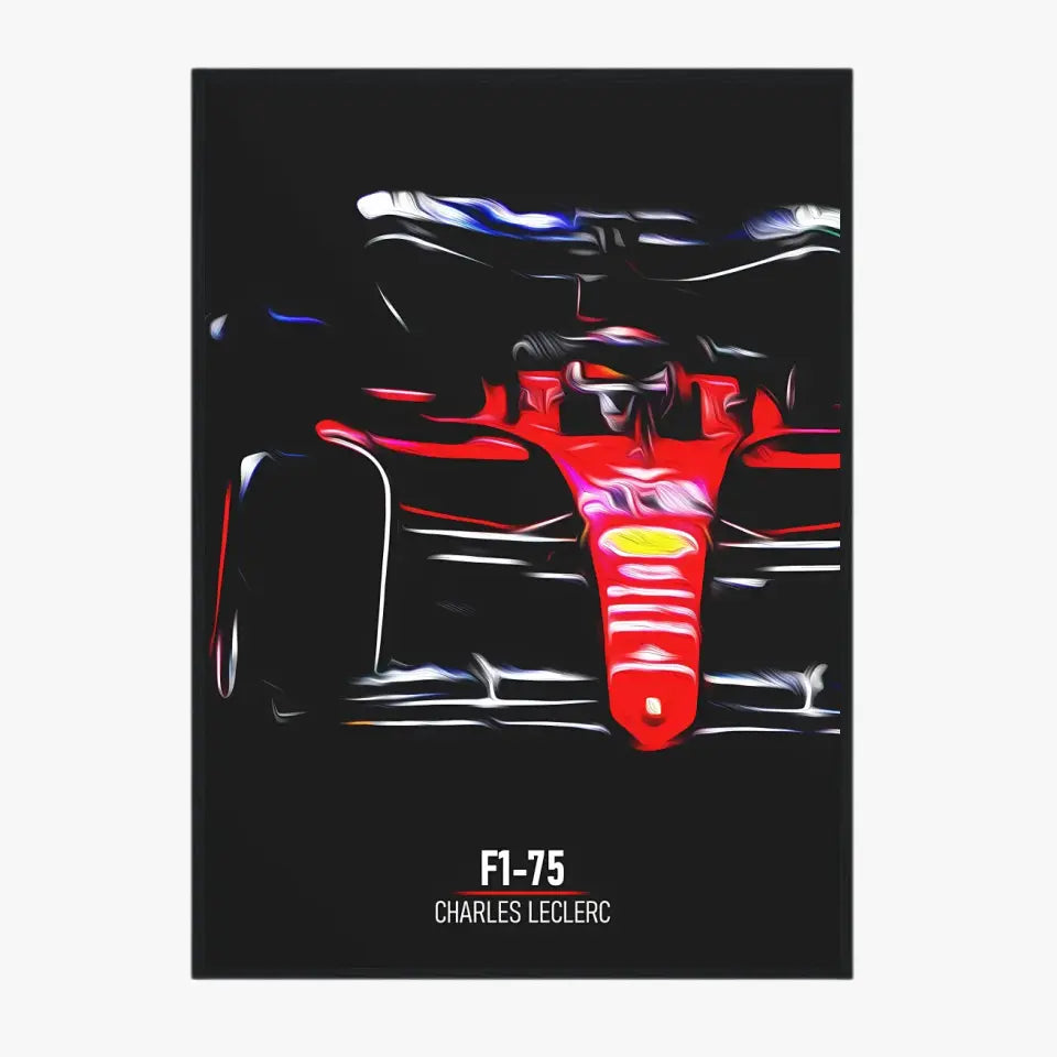 Affiche ou Tableau Ferrari F1-75 Charles Leclerc 2022 Formule 1