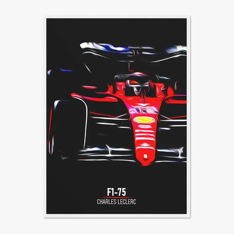 Affiche ou Tableau Ferrari F1-75 Charles Leclerc 2022 Formule 1