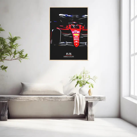 Affiche ou Tableau Ferrari F1-75 Charles Leclerc 2022 Formule 1