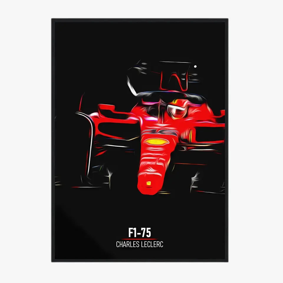 Affiche ou Tableau Ferrari F1-75 Charles Leclerc Formule 1