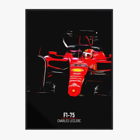 Affiche ou Tableau Ferrari F1-75 Charles Leclerc Formule 1