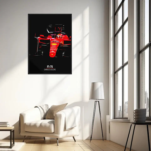 Affiche ou Tableau Ferrari F1-75 Charles Leclerc Formule 1