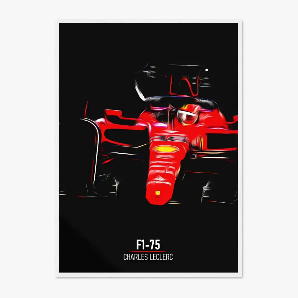 Affiche ou Tableau Ferrari F1-75 Charles Leclerc Formule 1