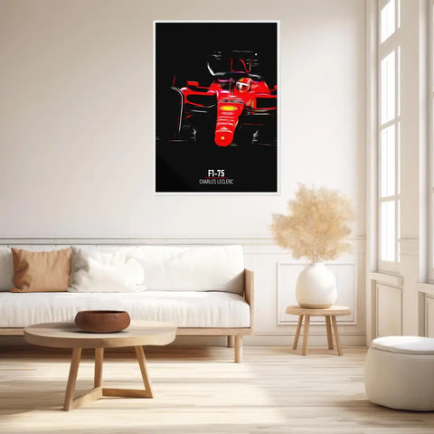 Affiche ou Tableau Ferrari F1-75 Charles Leclerc Formule 1