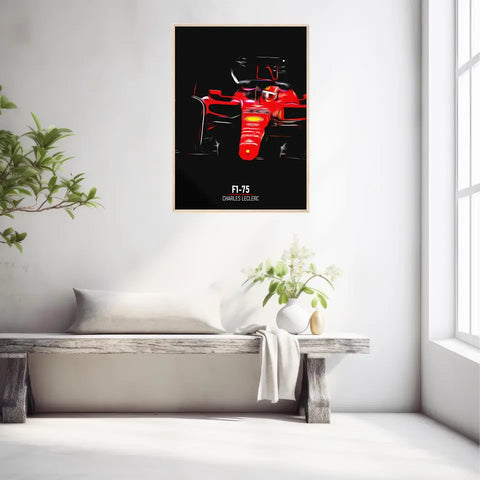 Affiche ou Tableau Ferrari F1-75 Charles Leclerc Formule 1