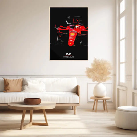 Affiche ou Tableau Ferrari F1-75 Charles Leclerc Formule 1