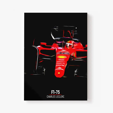 Affiche ou Tableau Ferrari F1-75 Charles Leclerc Formule 1