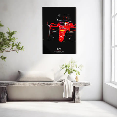 Affiche ou Tableau Ferrari F1-75 Charles Leclerc Formule 1